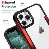 AMZER Ultra Hybrid SlimGrip Case for iPhone 12 With Clear Back, Metal