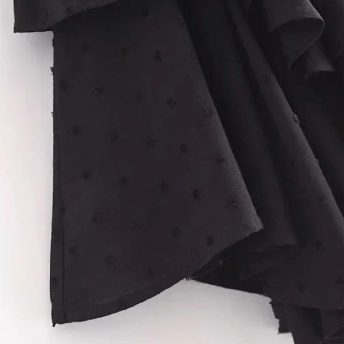 Puff Sleeve Black Off Shoulder Mini Dress