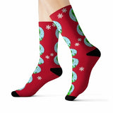Holiday Weird Alien Socks