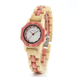 O10 Bamboo Women Watches Crystal Dial