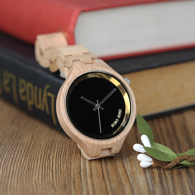 P16 Simple Women Wooden Watches Classic