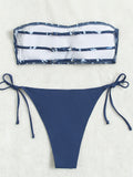 Bandeau Shirred Tie Side Women's Swimsuits