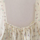 Summer Vintage Floral Print Bow Tie Midi Dress