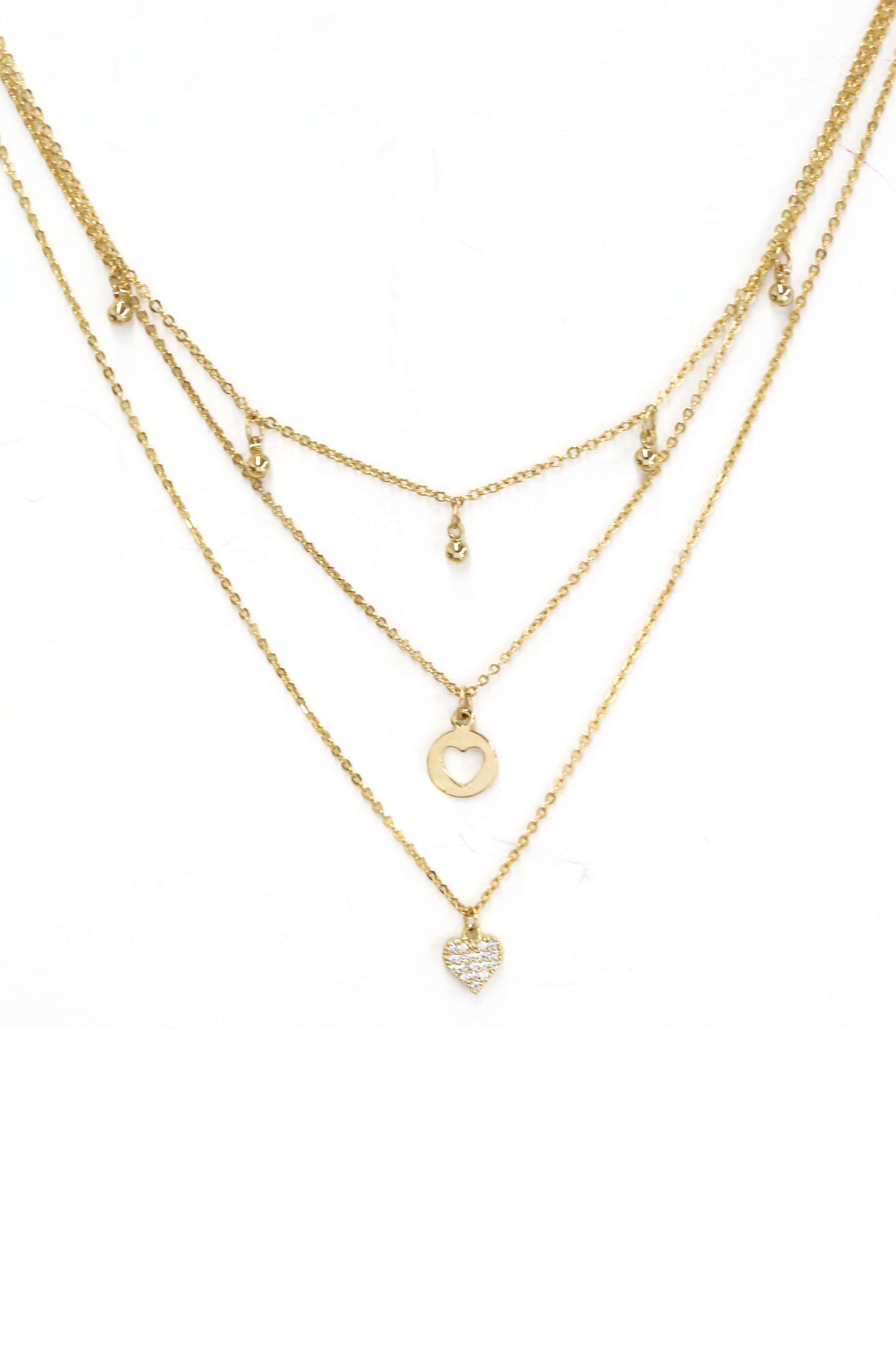 Love Struck 18kt Gold Plated Layered Necklace