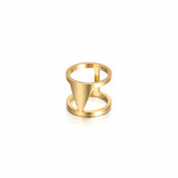Double Hollow Statement Ring
