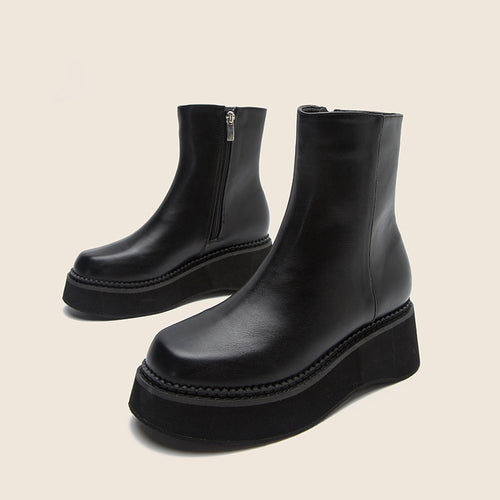 New Style Women's Boots Martin Boots British Style Mid-Tube