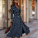 Womens Polka Dot Dresses,50s Style Short Sleeves Rockabilly Vintage