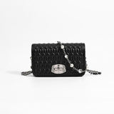 Simple female bag trendy embroidery purse with diamond chain single