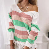 Long Sleeve Backless Sweater Knitted Sweater