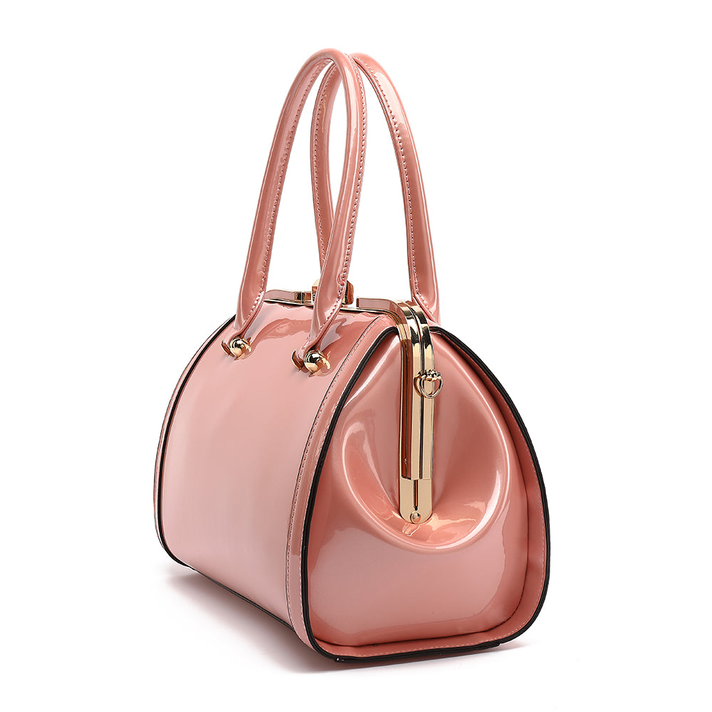 Marcele Patent Satchel Handbag