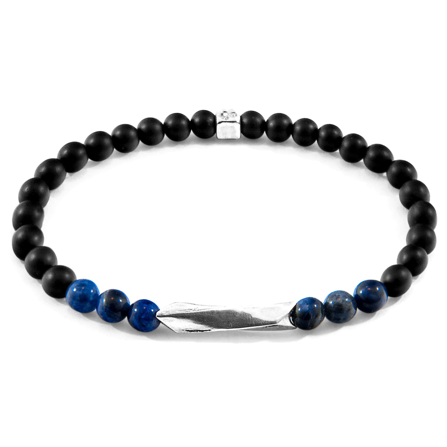 Blue Sodalite Orinoco Silver and Stone Bracelet