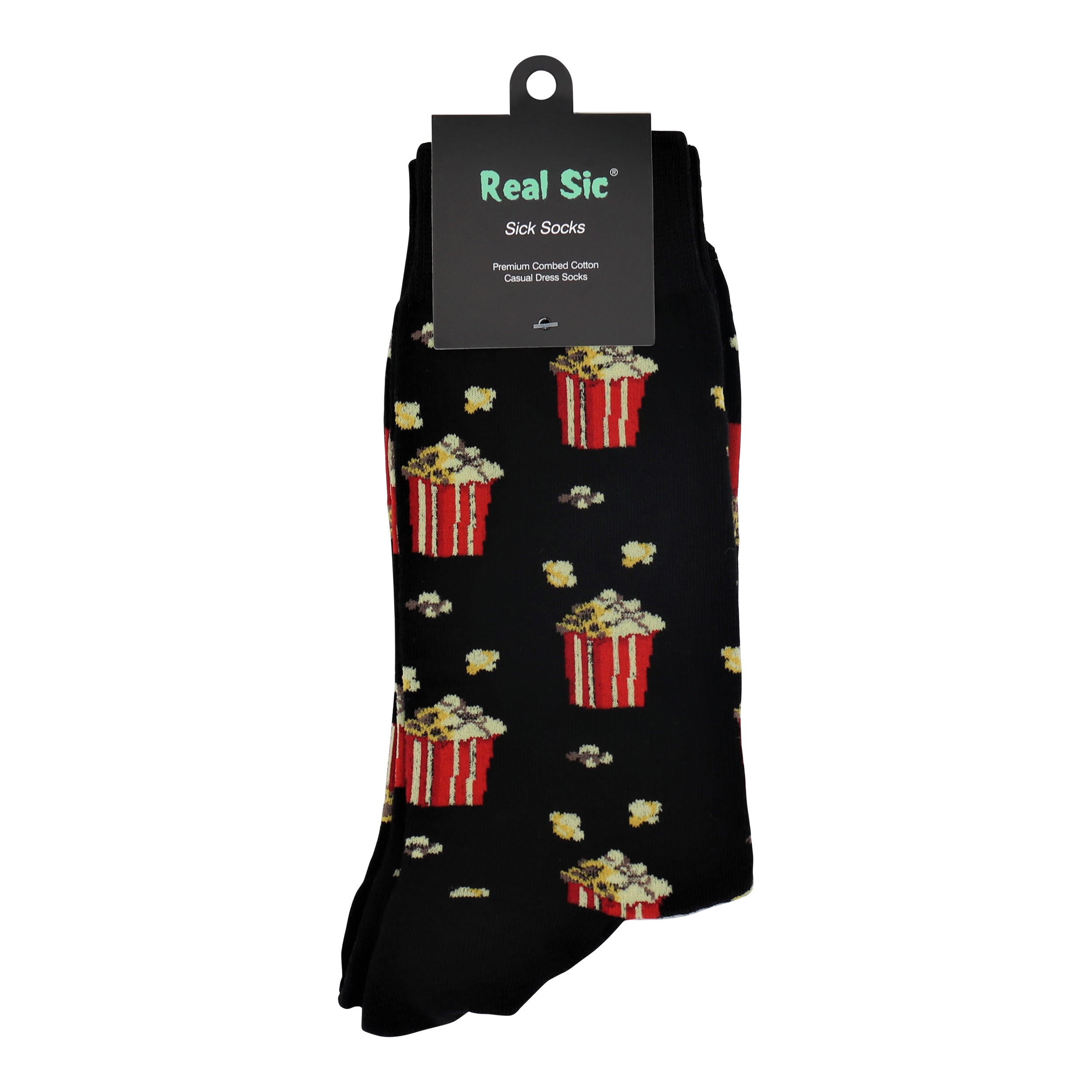 Sick Socks – Popcorn – Favorite Foods Casual Dress Socks