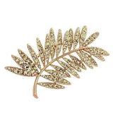 LO2830 - Flash Rose Gold White Metal Brooches with Top Grade Crystal