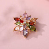Dainty Valentine's Snowflake Brooch AAA Zircon Crystal Flower Brooches