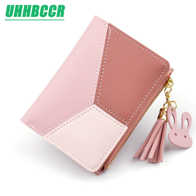 Geometric Women Cute Pink Wallets